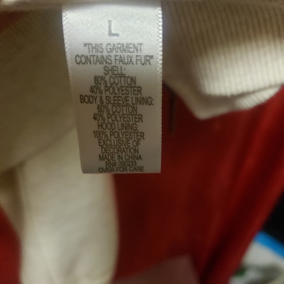 VINTAGE ROXY- WARM ZIP UP JACKET W/ FAUX FUR HOOD/LG/ NWOT - Picture 5 of 16